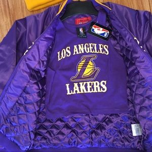 2 pc Lakers crop top and jacket